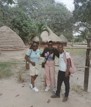 Guests visiting a traditional village